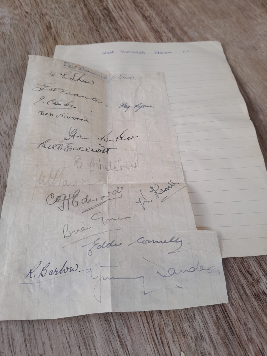 West Bromwich Albion F.C Football Team Autographs 1946-7 for sale on Ebay