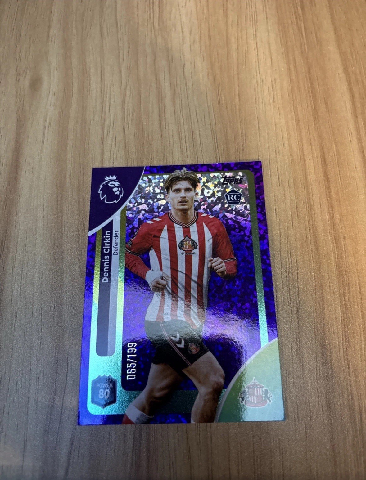 Dennis Cirkin Topps 2026 Numbered Purple Parallel /199 Sunderland Fc RC for sale on Ebay