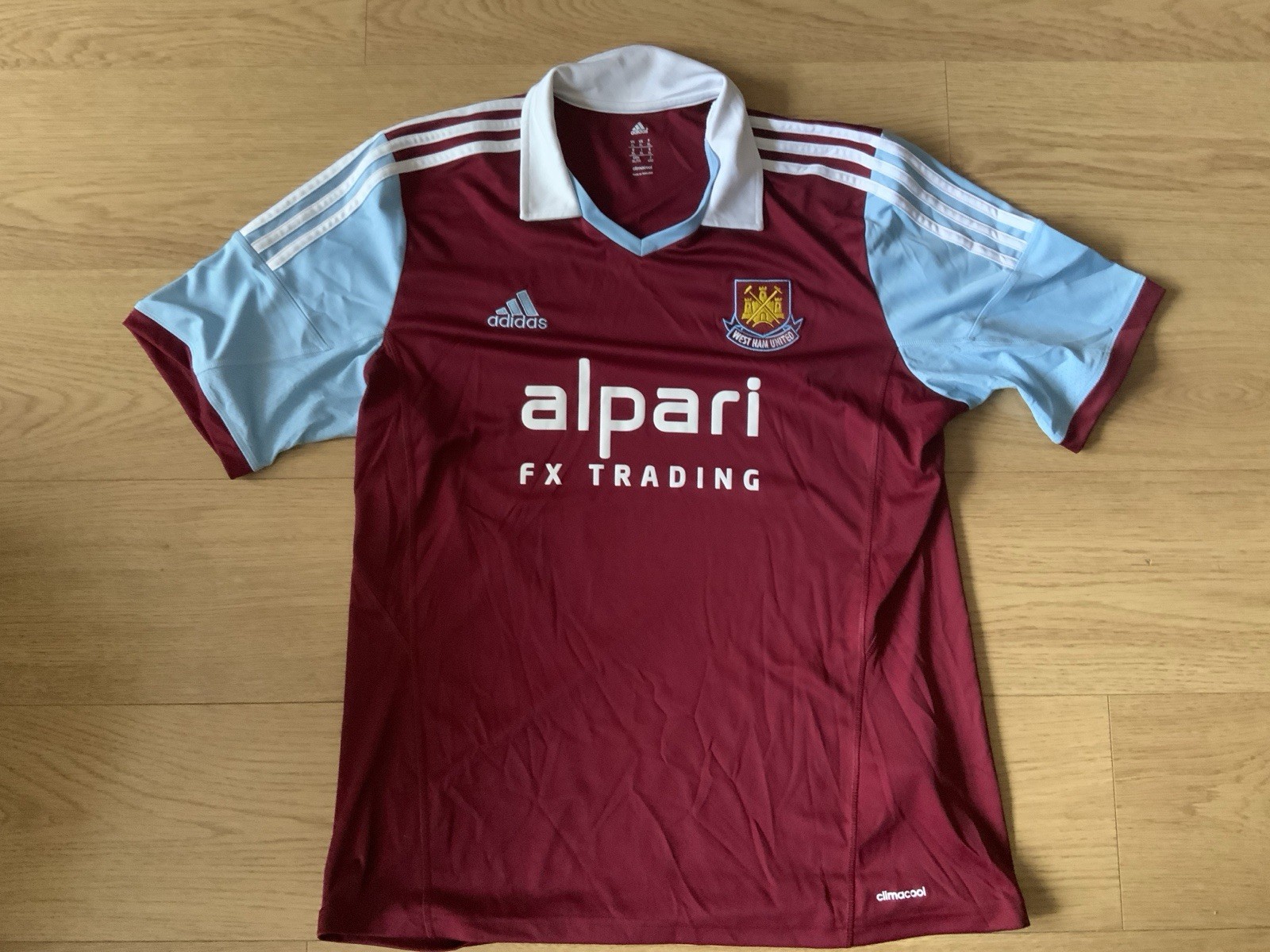 Official West Ham United Home Shirt Size XL  2013 - 2014 for sale on Ebay