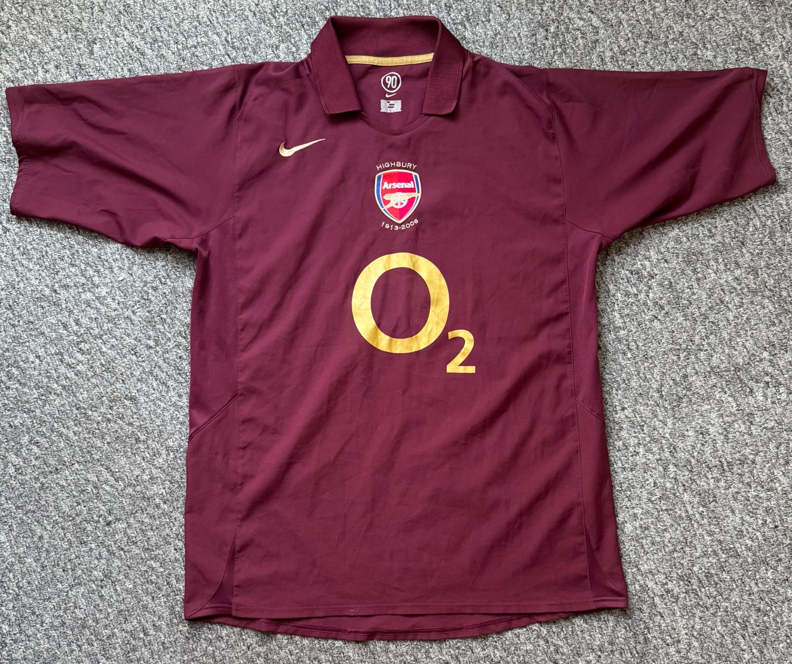 Arsenal 2005/2006 Home Football Shirt, BERGKAMP 10 (size L) for sale on Ebay