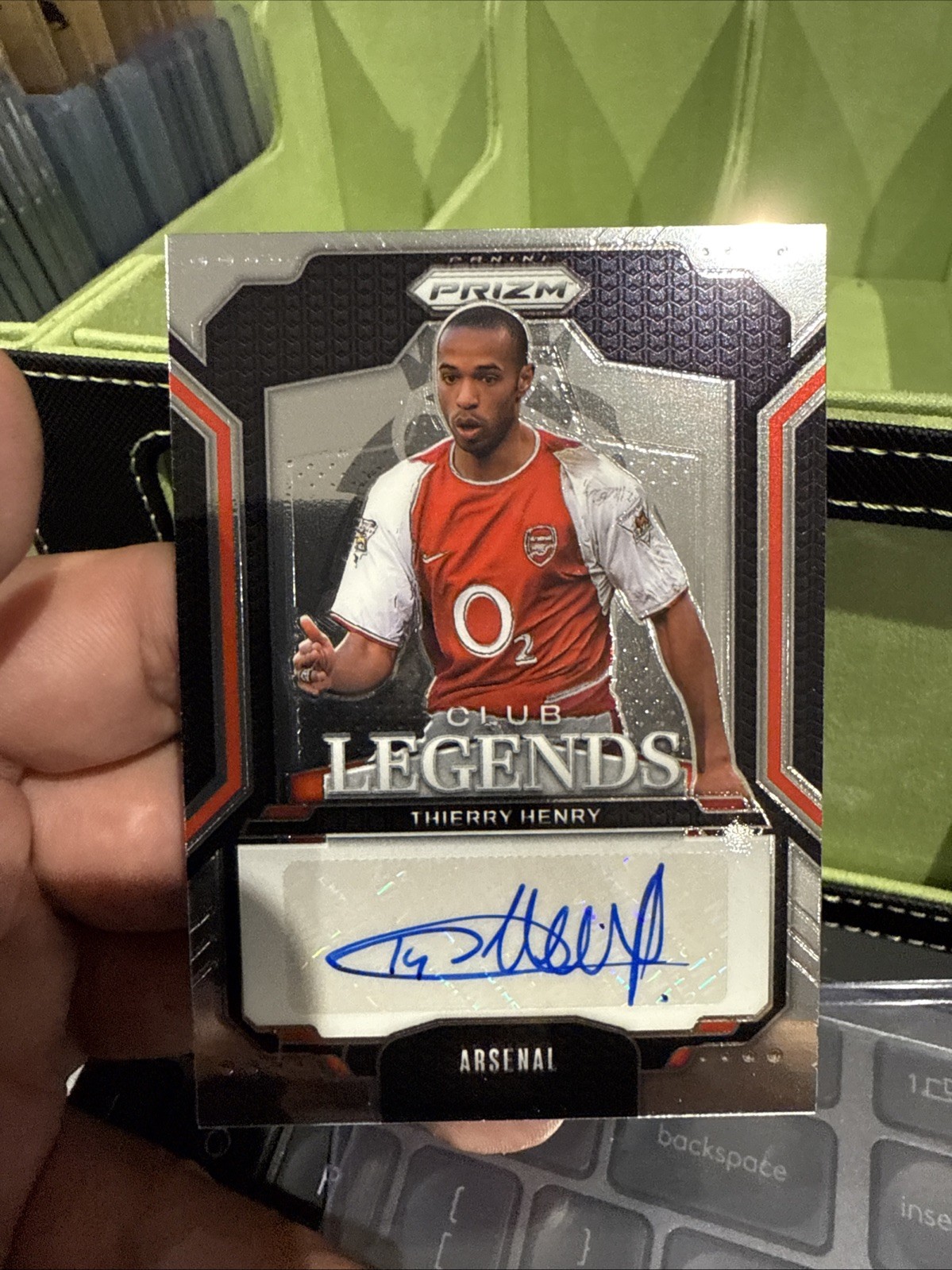 Panini Prizm Premier League 2024-25 Thierry Henry Club Legends Auto Arsenal for sale on Ebay