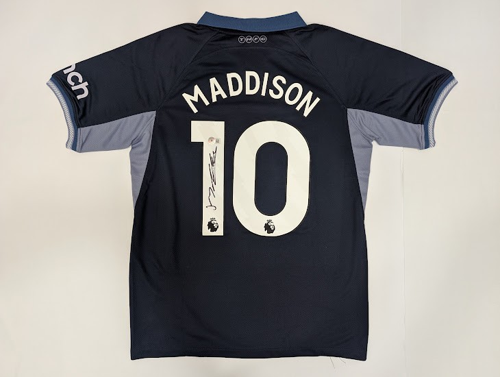 JAMES MADDISON Back Signed Tottenham Hotspur Jersey Authenticated by Beckett for sale on Ebay