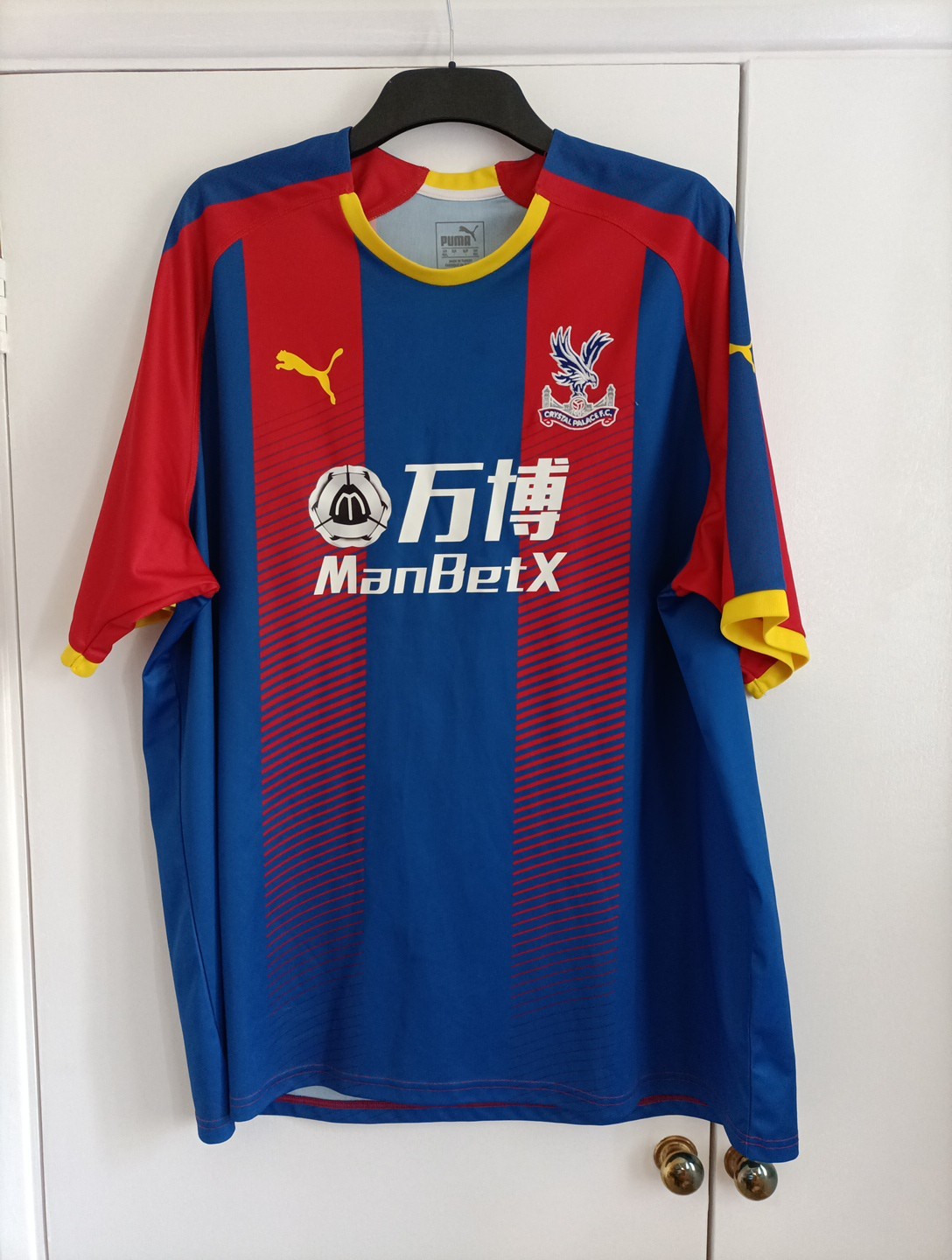 CRYSTAL PALACE HOME FOOTBALL SHIRT 4XL 52 INCH PUMA MAKE for sale on Ebay
