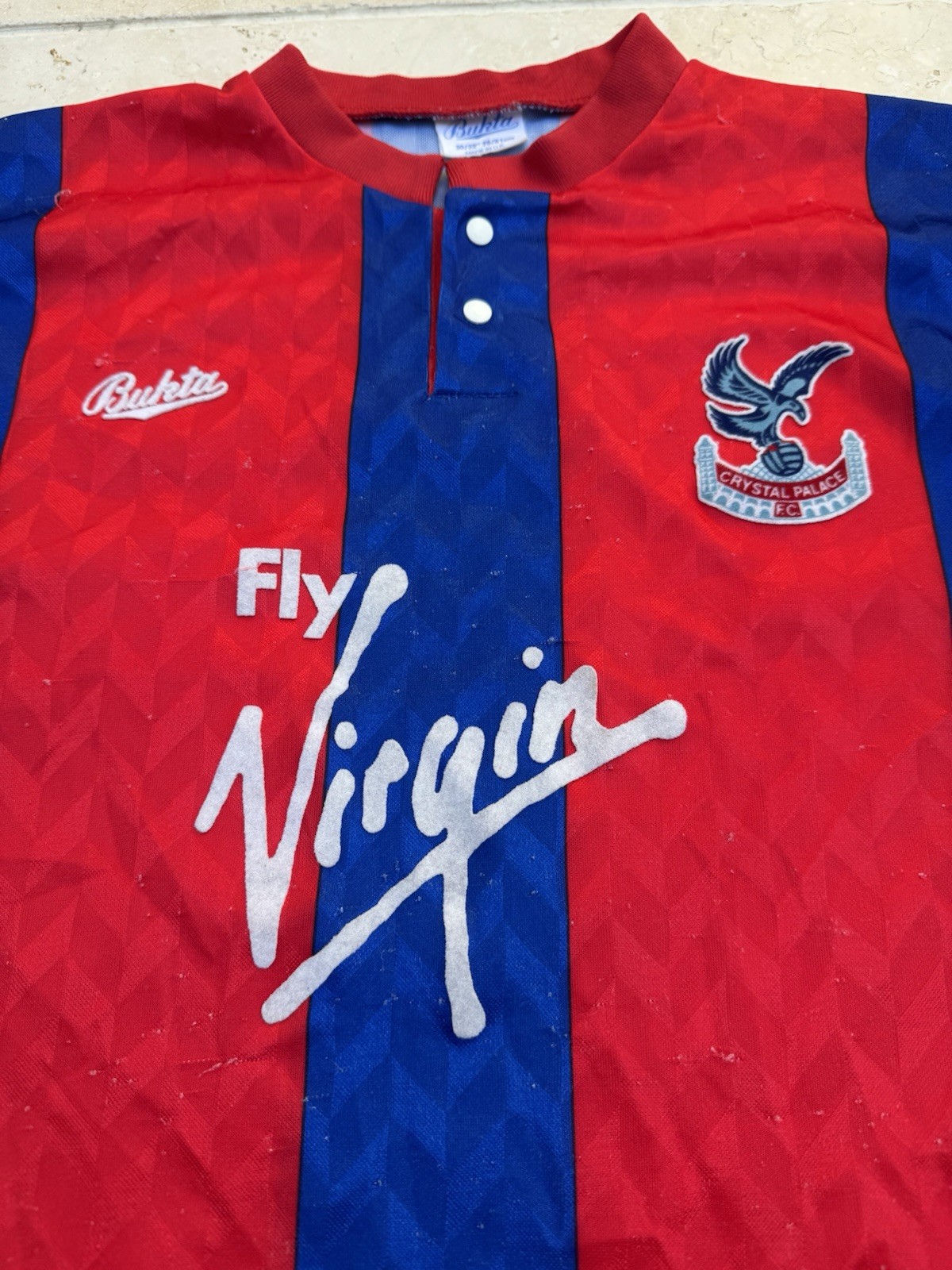 Crystal Palace 90/91  Fly Virgin Original Top Kids for sale on Ebay