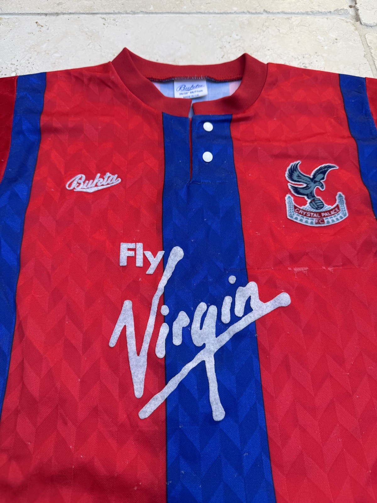 Crystal Palace 90/91  Fly Virgin Original Top Kids for sale on Ebay