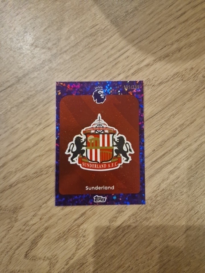 Topps 25/26 Sunderland Badge 195/199 for sale on Ebay