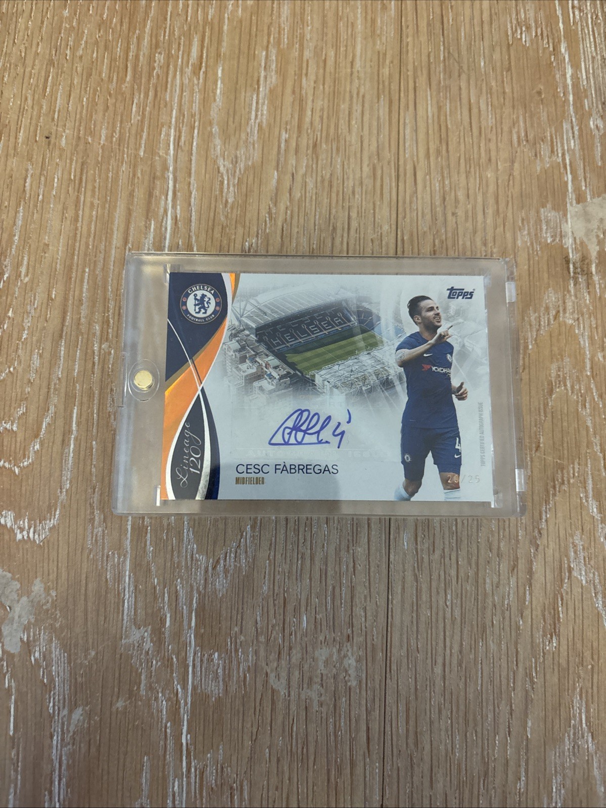 Topps Chelsea Lineage Anniversary Edition 2024/25 Cesc Fabregas Autograph /25 for sale on Ebay