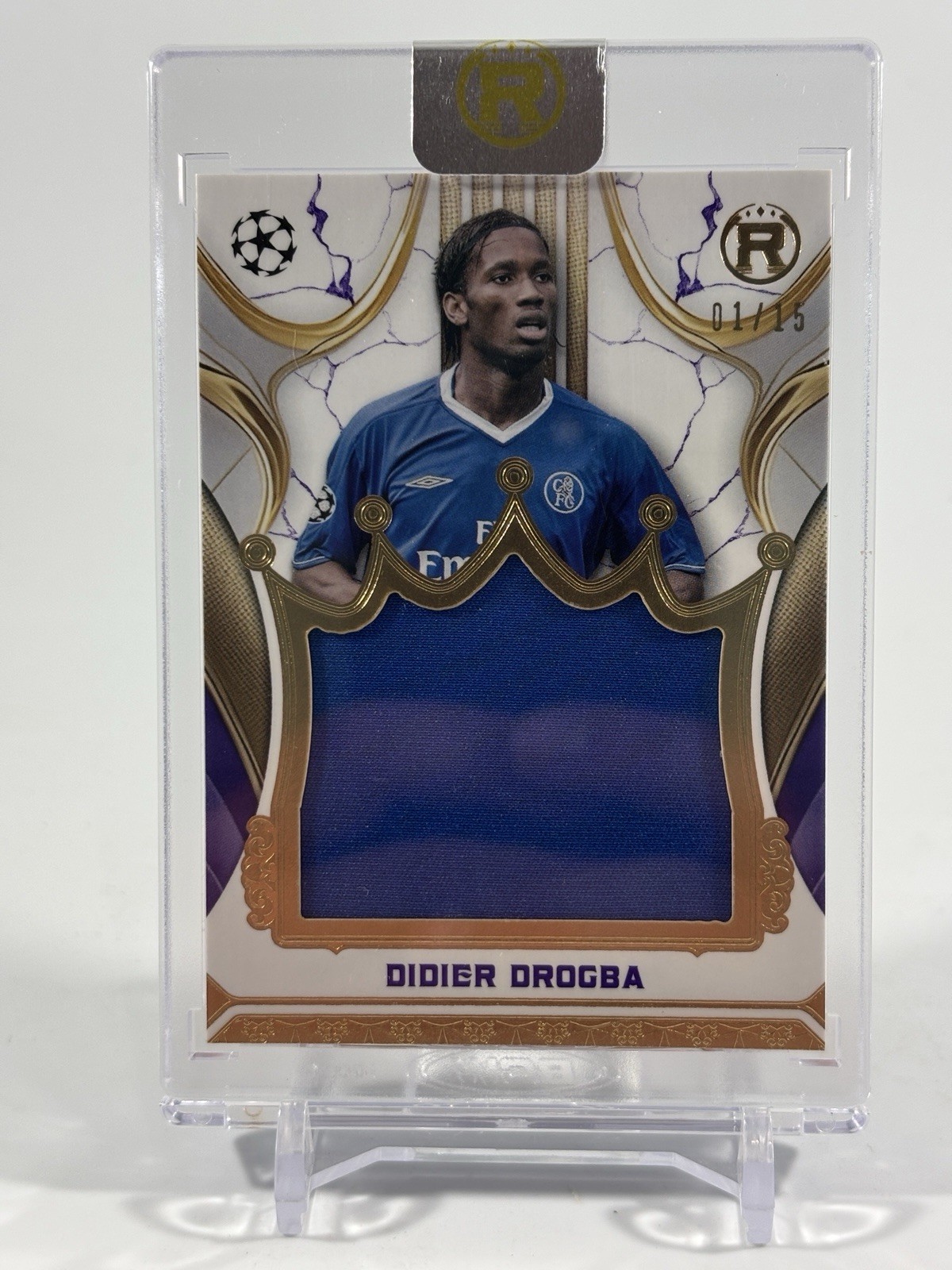 Didier Drogba Jumbo Relic 1/15 Topps Reverence UCC 2024-25 Chelsea Legend RJR-DD for sale on Ebay