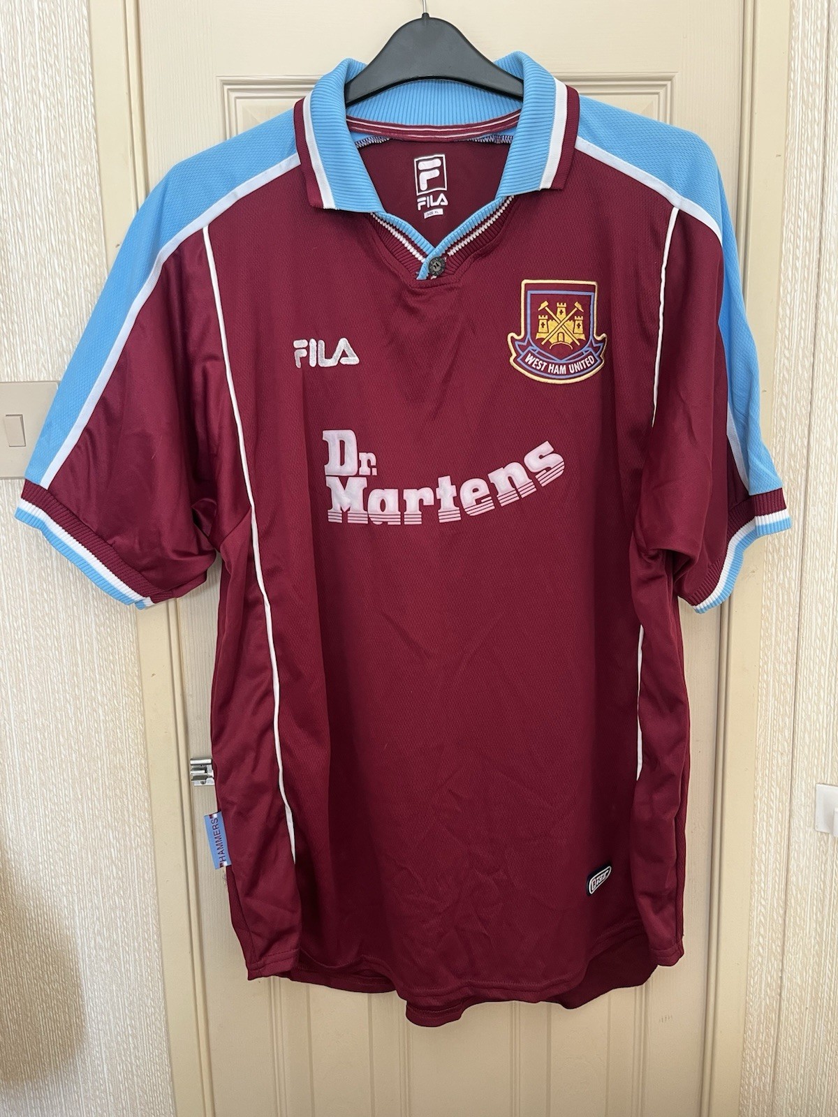 West Ham United Dr Martens Shirt Size XL for sale on Ebay
