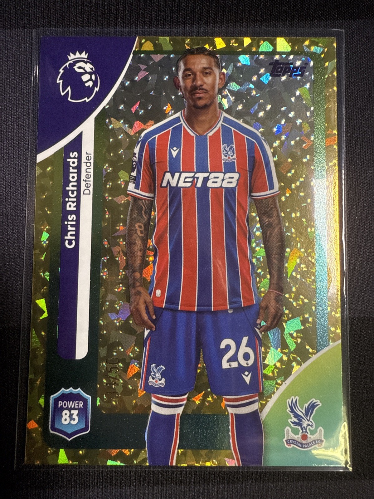 Topps Premier League Chris Richards /50 Parallel Palace #115 for sale on Ebay