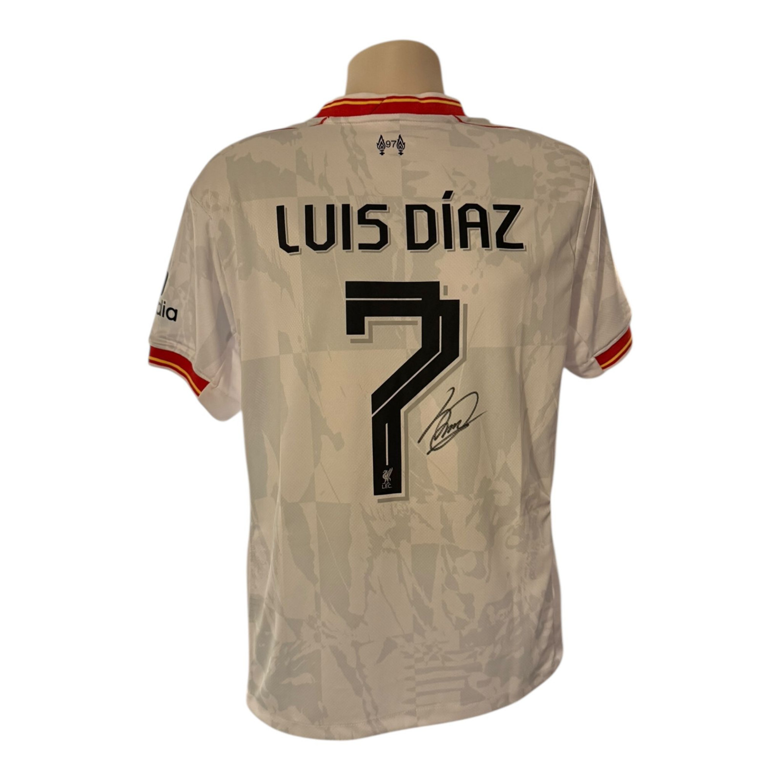Luis Diaz Hand Signed  24/25 Away Shirt - Liverpool - Colombia - COA for sale on Ebay