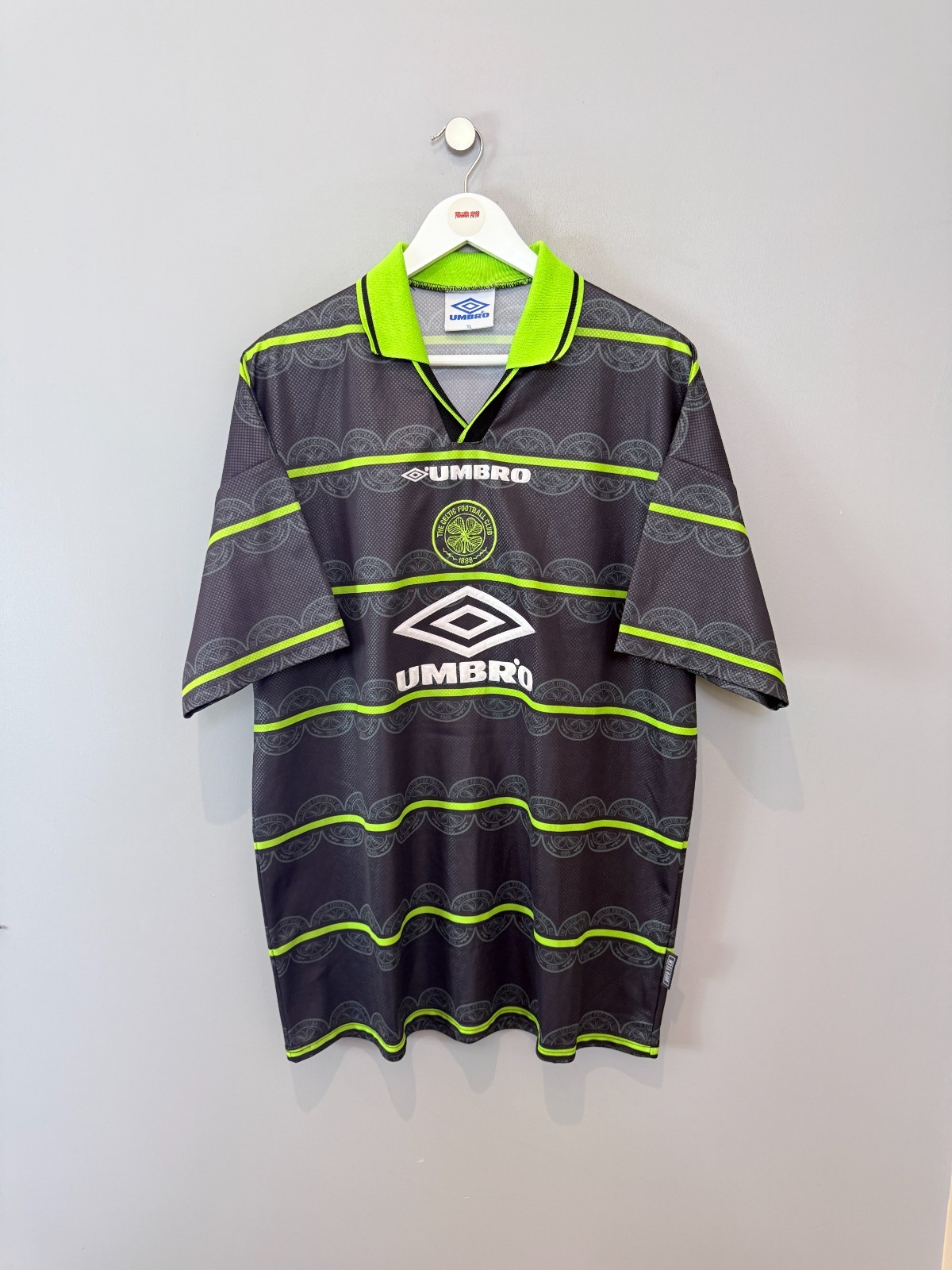CELTIC 1998/99 AWAY SHIRT  (size XL)  UMBRO ORIGINAL VINTAGE FOOTBALL SHIRT for sale on Ebay