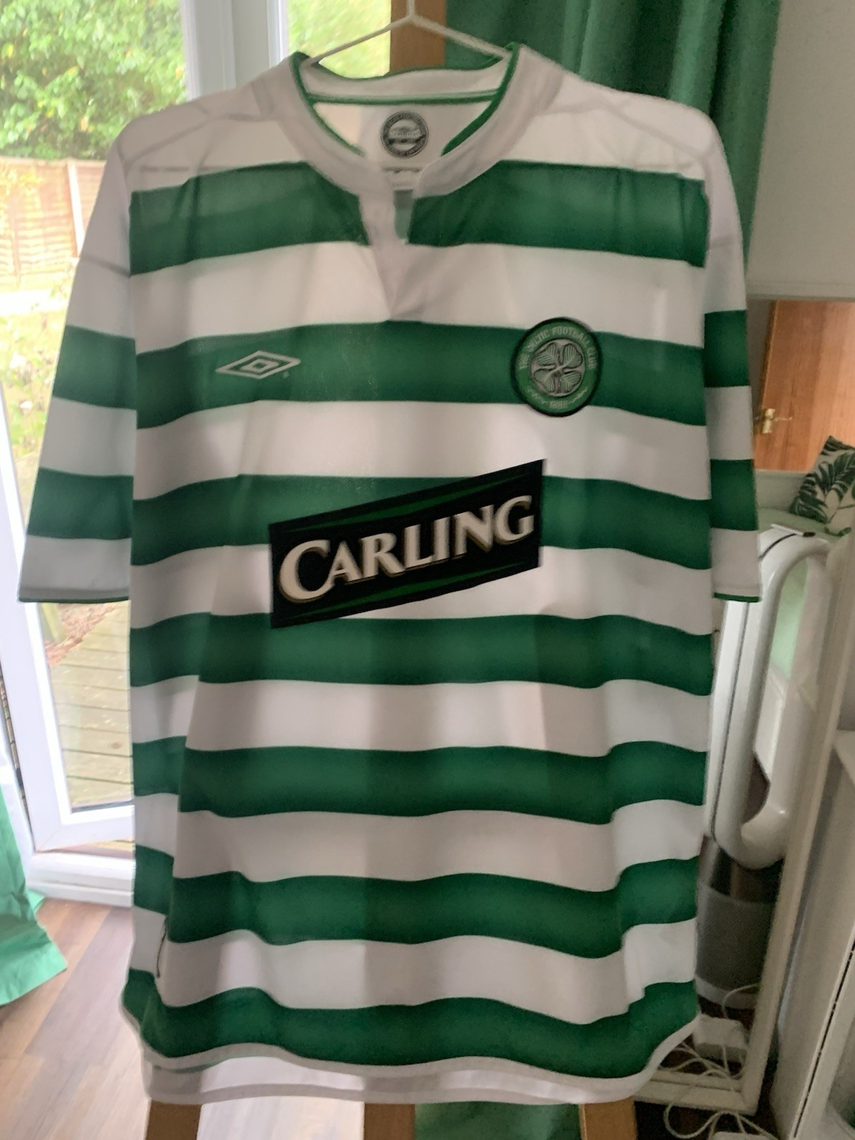 XXL CELTIC FOOTBALL SHIRT - UMBRO AND SPONSERS CARLING for sale on Ebay