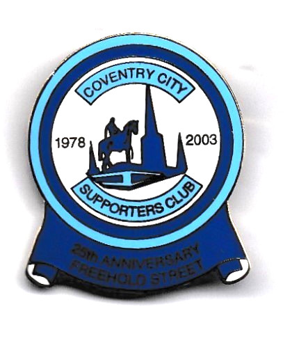 COVENTRY CITY FC SUPPORTERS CLUB BADGE for sale on Ebay