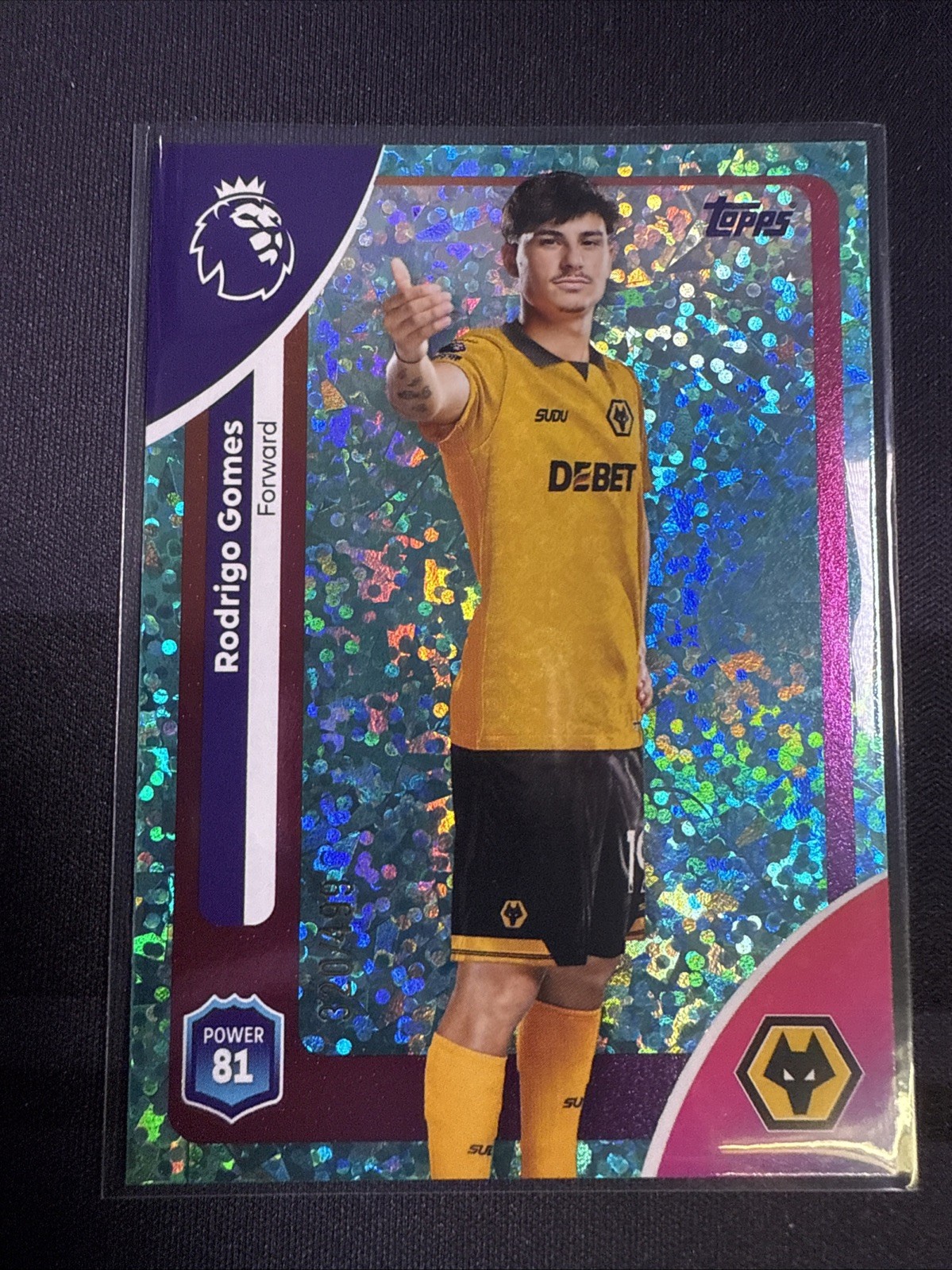 Topps Premier League Rodrigo Gomes 320/499 Wolves #299 for sale on Ebay