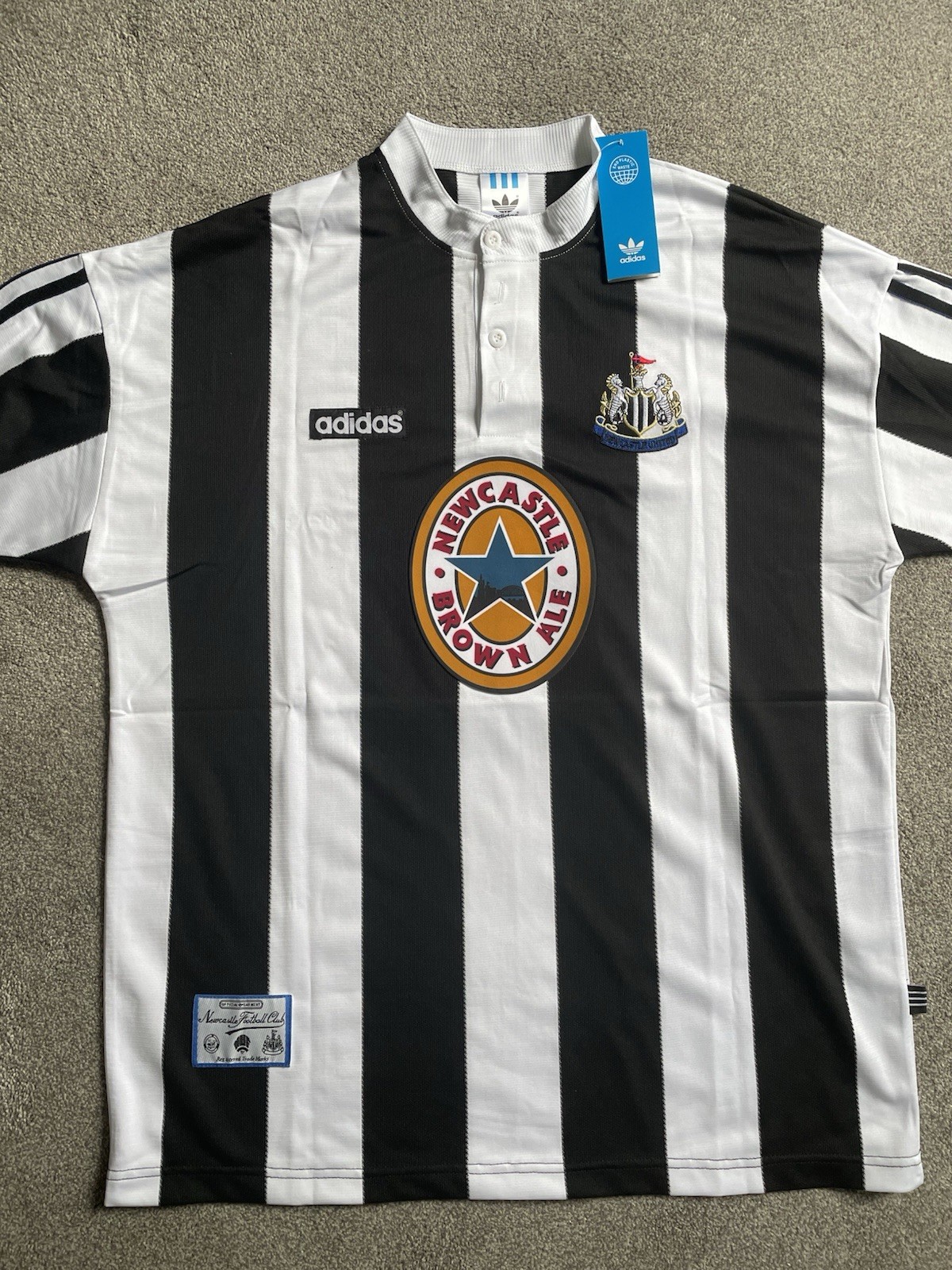 Newcastle Utd Retro Shirt Large. Asprilla On Back for sale on Ebay