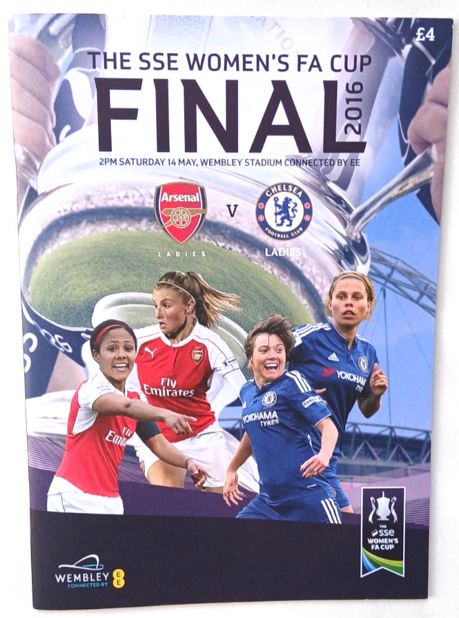 Multi signed Womens 2016 FA Cup final programme Arsenal v Chelsea for sale on Ebay