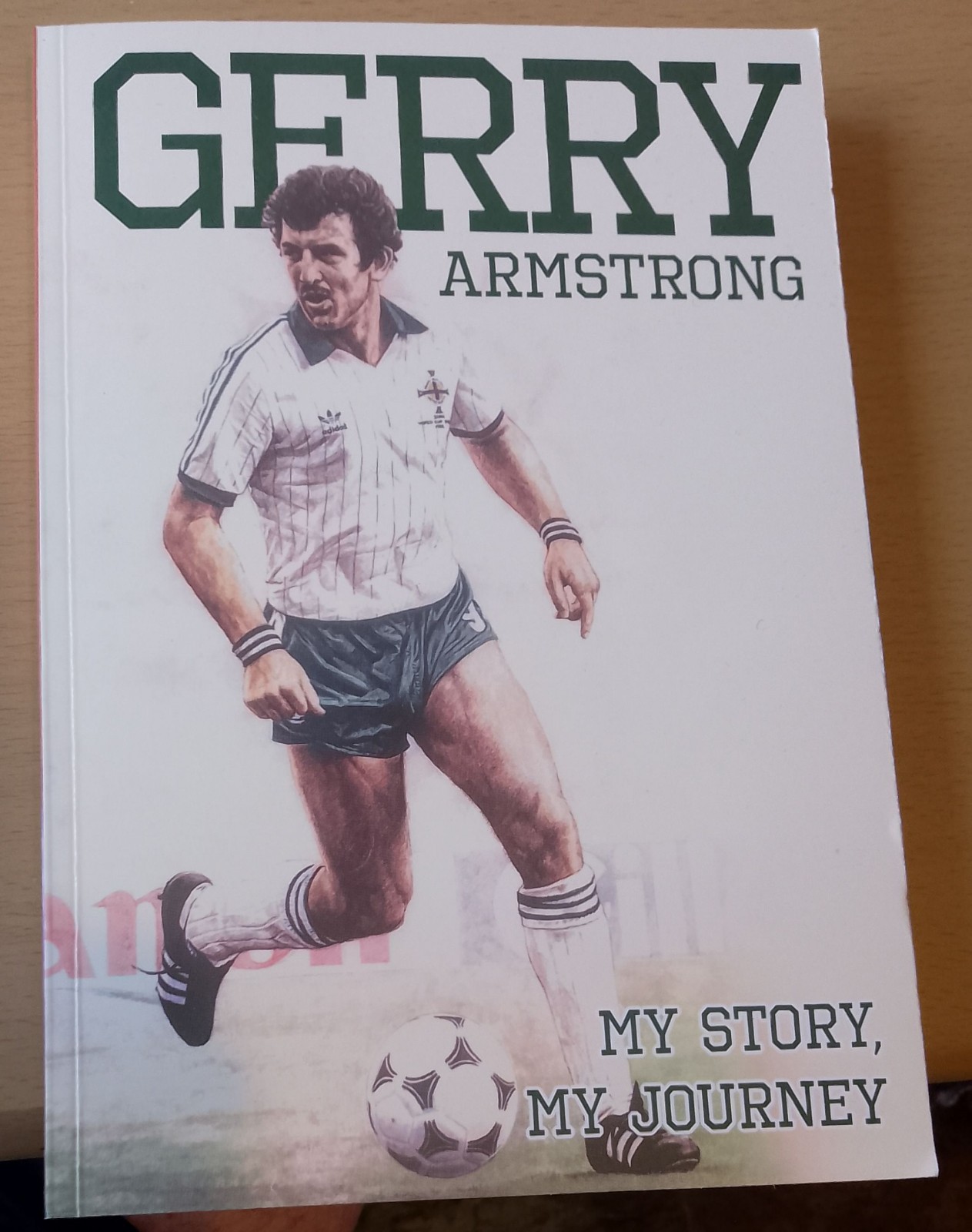 GERRY ARMSTRONG SIGNED AUTOBIOGRAPHY NORTHERN IRELAND TOTTENHAM WATFORD MALLORCA for sale on Ebay