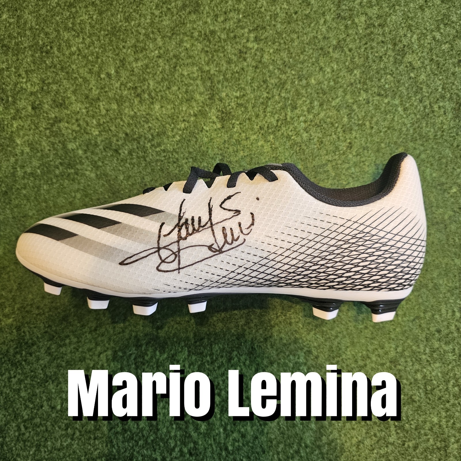 Mario Lemina Signed Football Boot Proof & COA Galatasaray Wolves Fulham Gabon for sale on Ebay