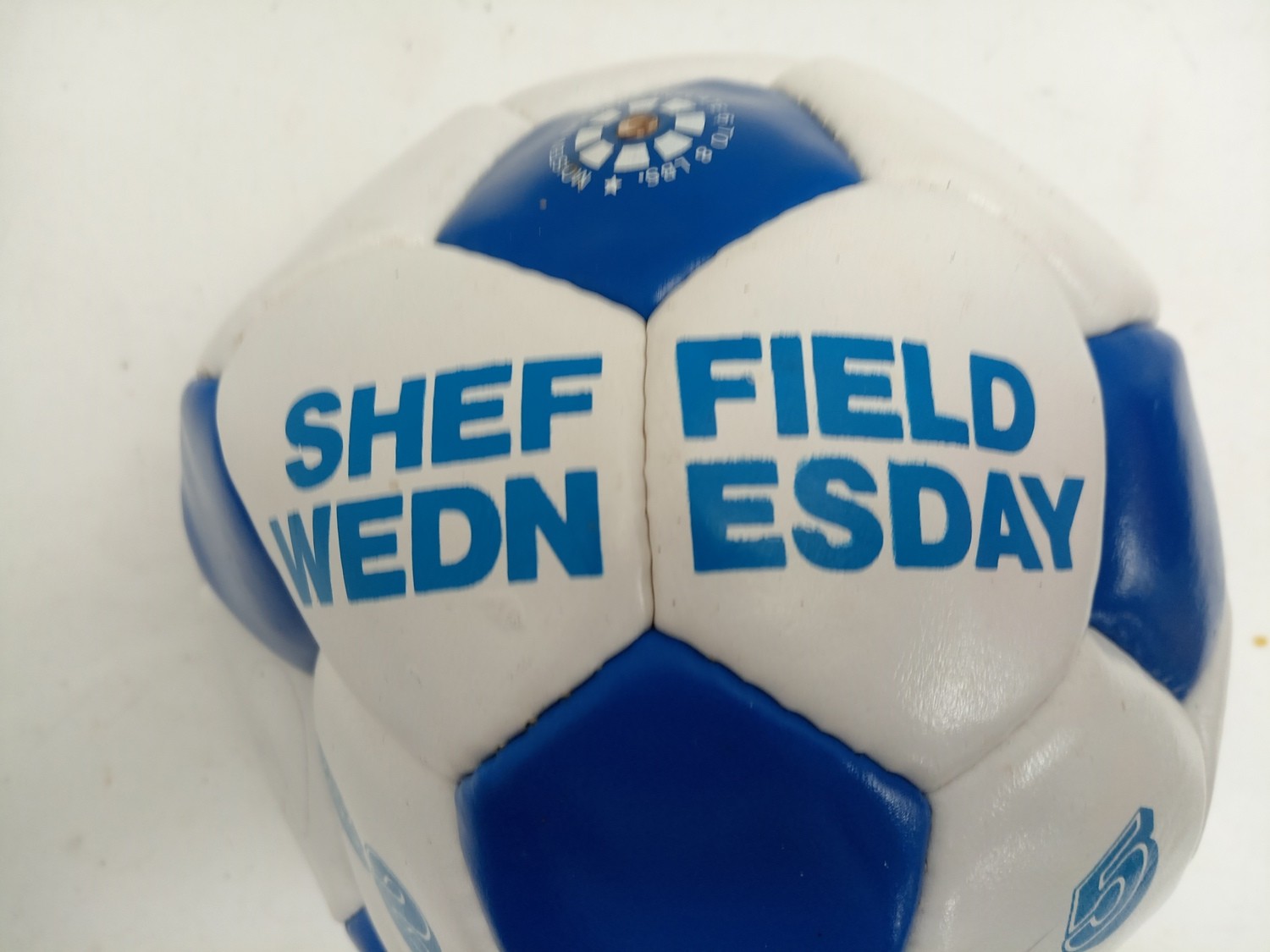 Sheffield Wednesday Signed Football Ball Blue White Collectible Rare for sale on Ebay
