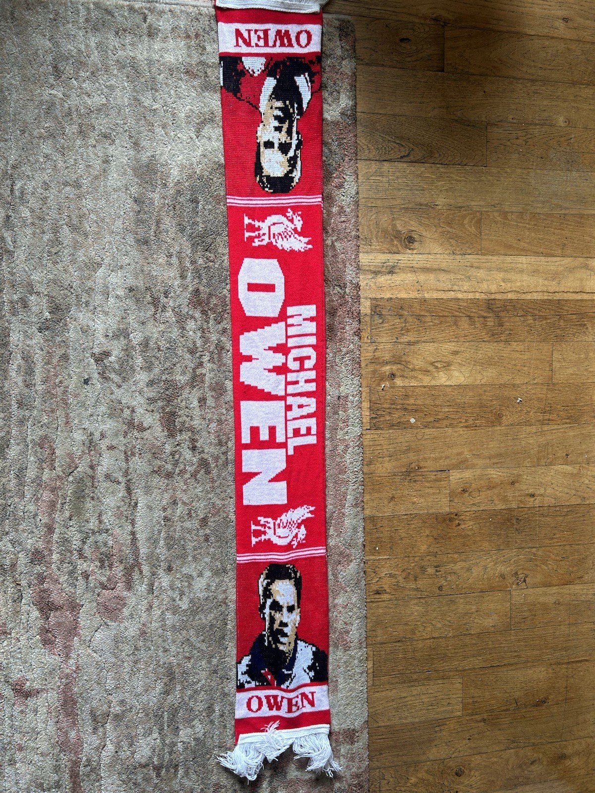 Michael Owen  Liverpool And England Scarf for sale on Ebay