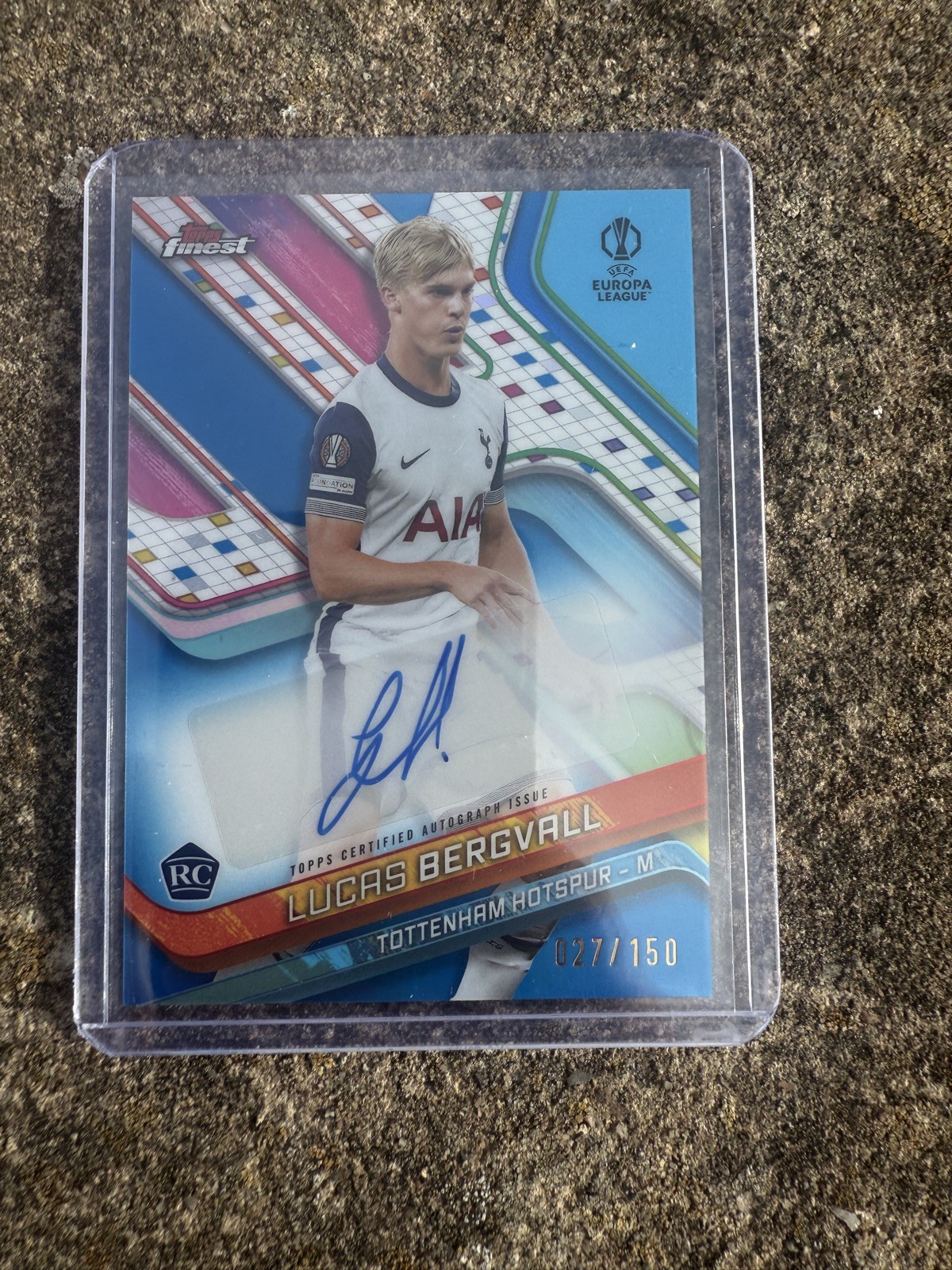 Topps Finest 24/25 Tottenham Hotspur Lucas Bergvall Auto /150 for sale on Ebay