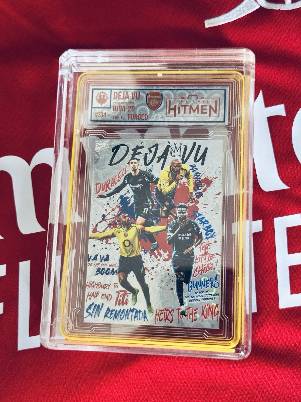 The Case Hitmen 1/1 - Deja Vu - Forged Variation - Arsenal FC One Of One - Henry for sale on Ebay
