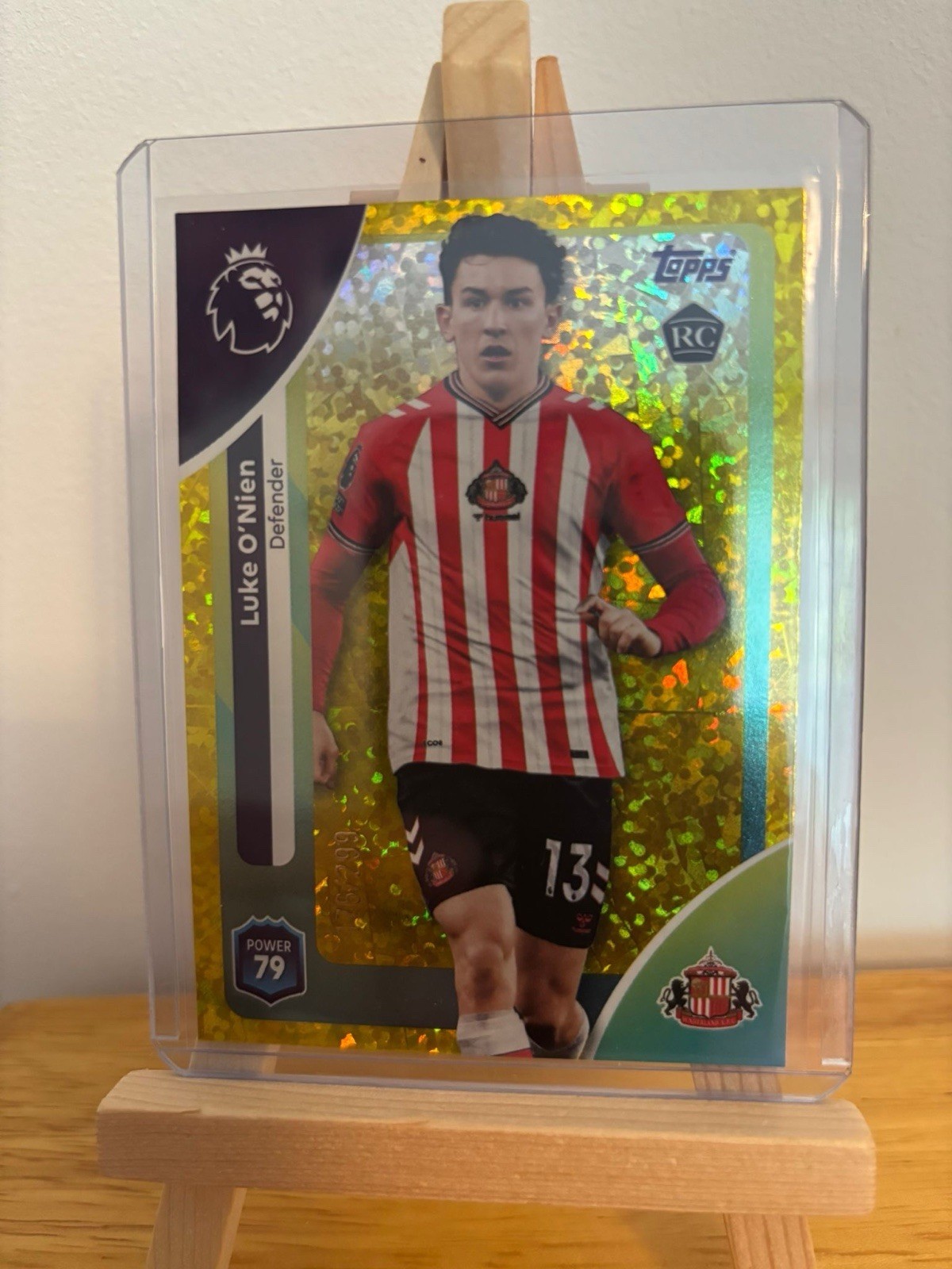 Topps Premier League 2025/2026 Luke O’Nien RC Yellow Sparkle /299 Sunderland for sale on Ebay
