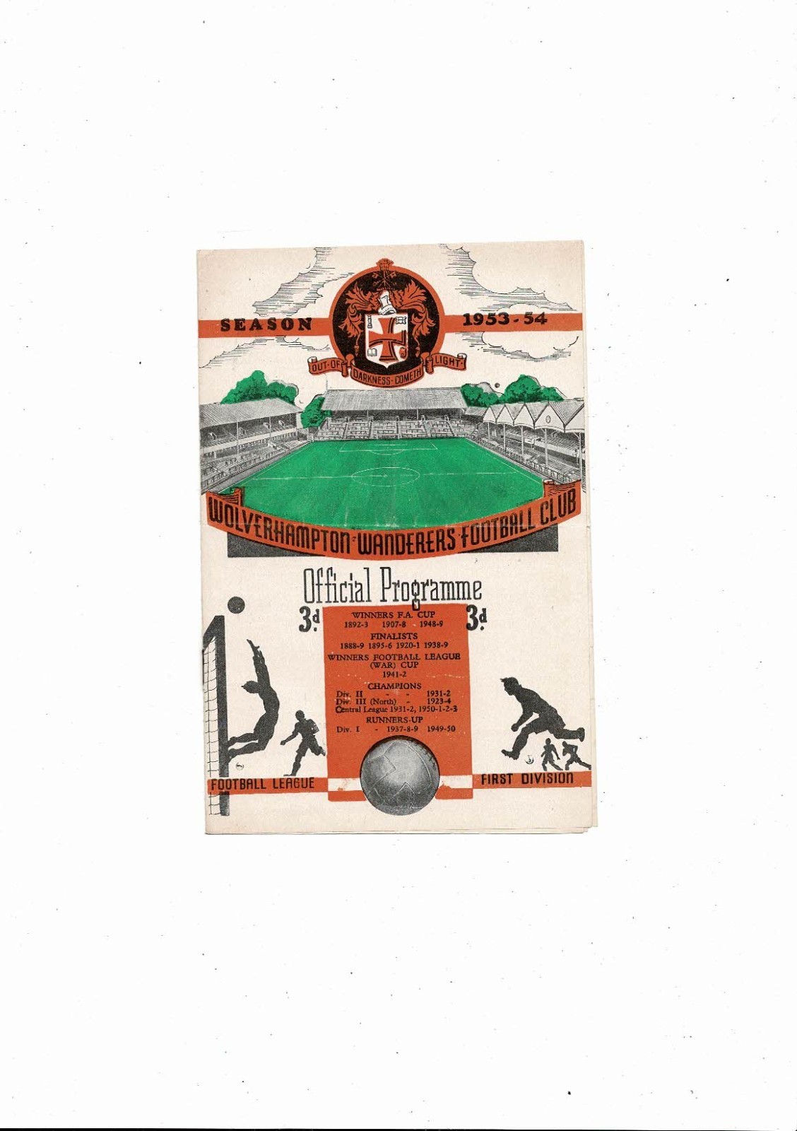 1953/54 Wolves v Manchester City Football Programme for sale on Ebay