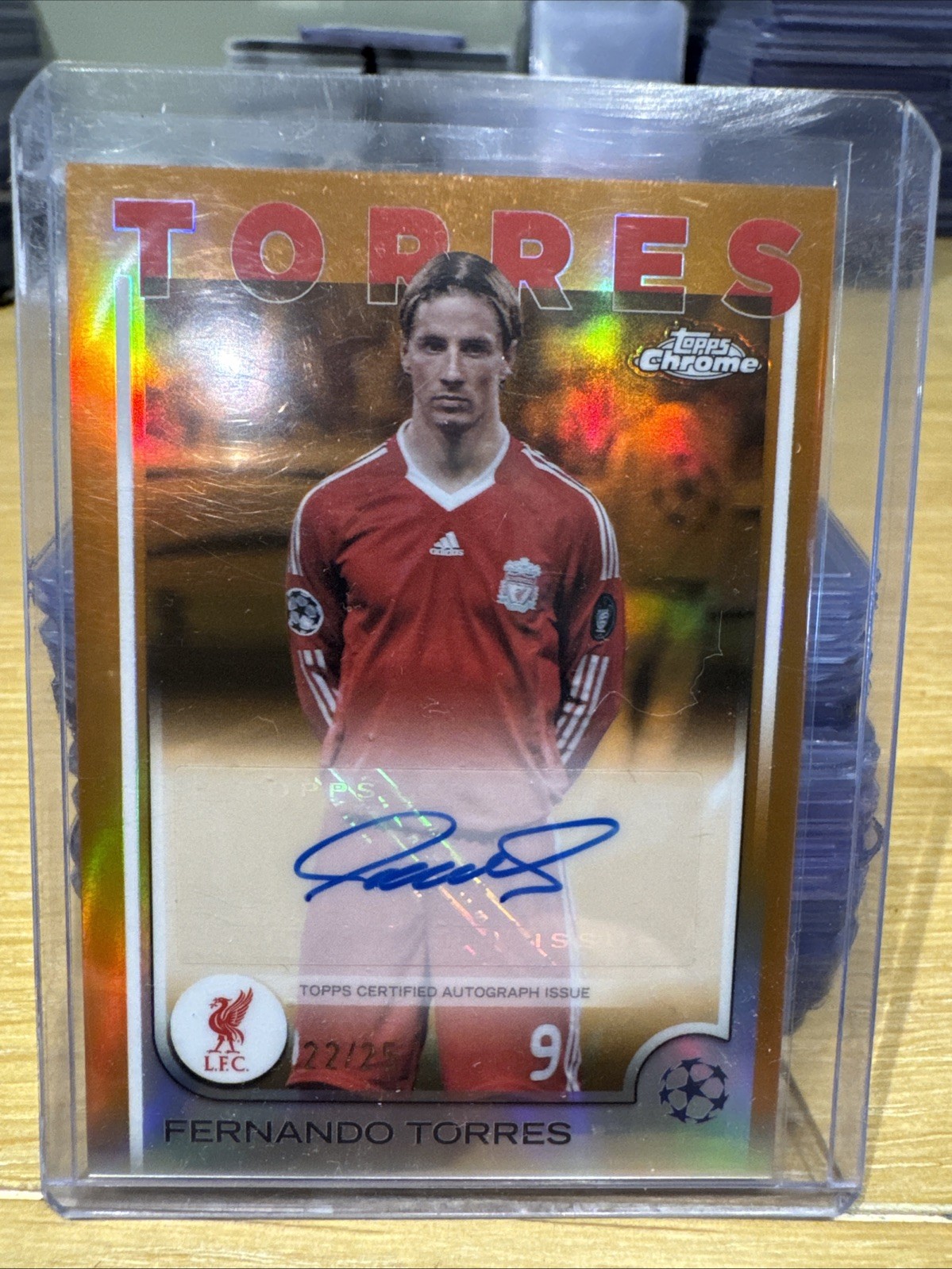 TOPPS Chrome 24/25 - Fernando Torres Base Auto 22/25 - Liverpool Fc for sale on Ebay