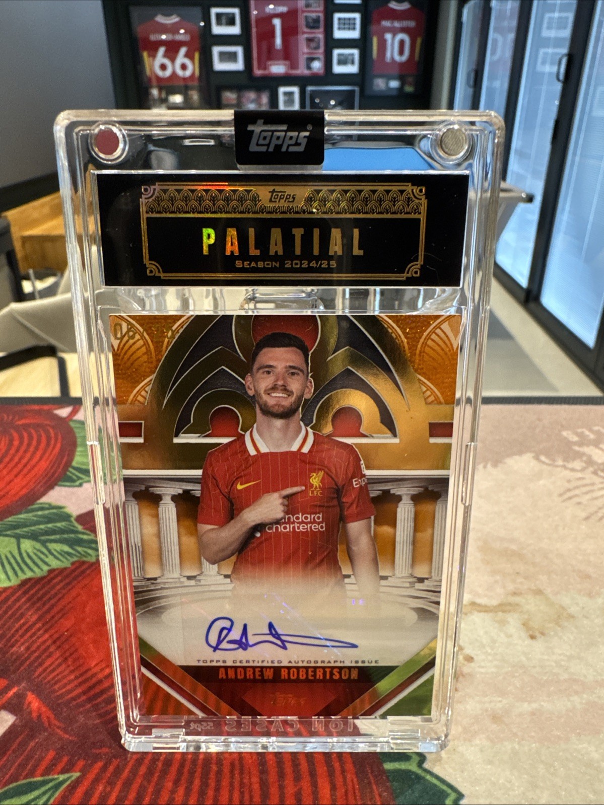 Topps Liverpool Palatial Andrew Robertson Auto 6/25 Palatial Pose for sale on Ebay