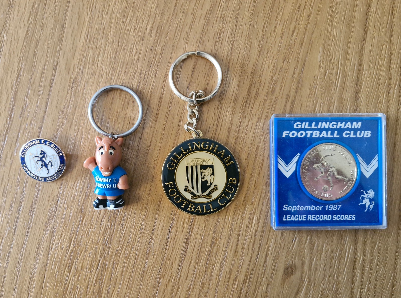Gillingham FC Keyrings, Badge, Coin for sale on Ebay