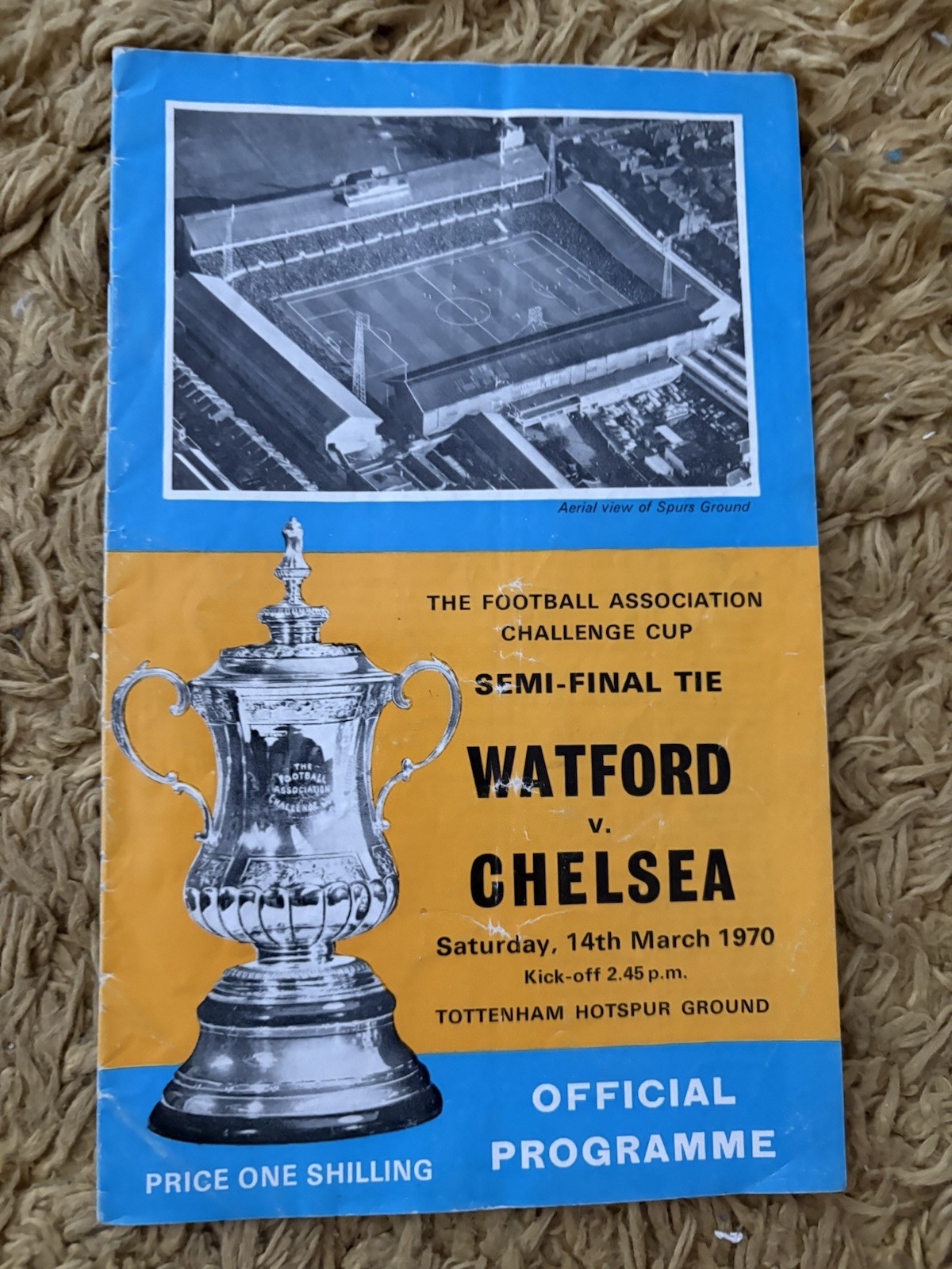 WATFORD v CHELSEA F.A. Challenge Cup Semi-Final Spurs 🏟 Programme 1970 ⚽️ for sale on Ebay