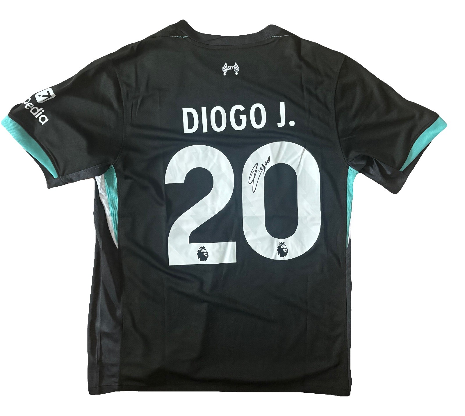 DIOGO JOTA Hand Signed 2024/25 AWAY FC Liverpool Shirt FOOTBALL Legend RARE*COA for sale on Ebay