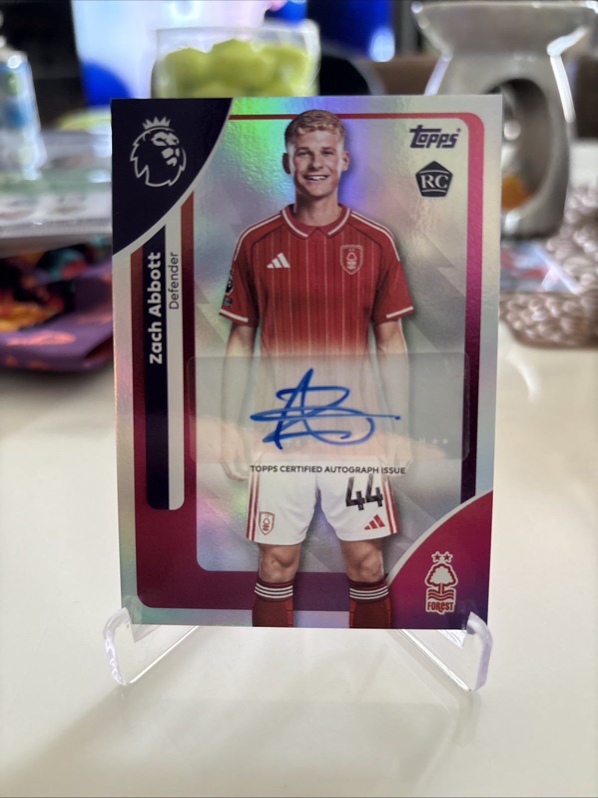Topps 2026 Zach Abbott Autographed Card Signed Notts Forest for sale on Ebay