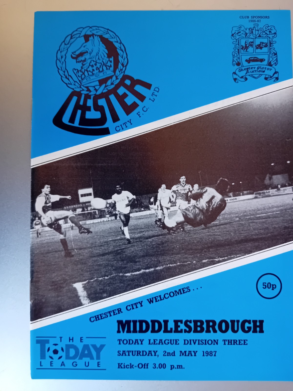 Chester City v Middlesbrough 2nd May 1987 for sale on Ebay