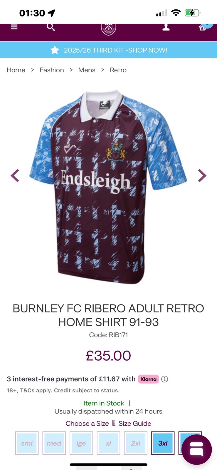 Retro Burnley Fc Shirt Large for sale on Ebay