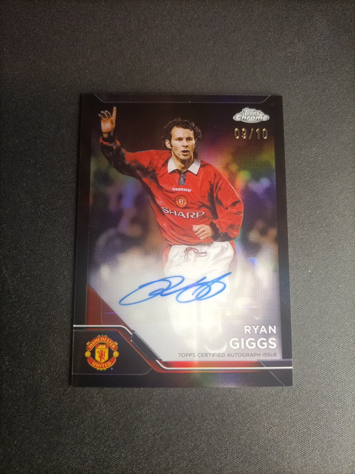 Topps Chrome 2024-25 Manchester United Deluxe Ryan Giggs Auto /10 for sale on Ebay