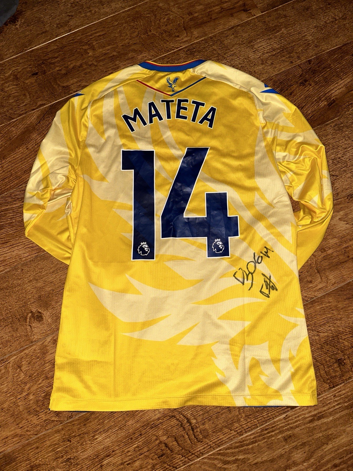 Jean-Philippe Mateta Signed Crystal Palace Shirt Long Sleeve / 2024-25 FA CUP for sale on Ebay