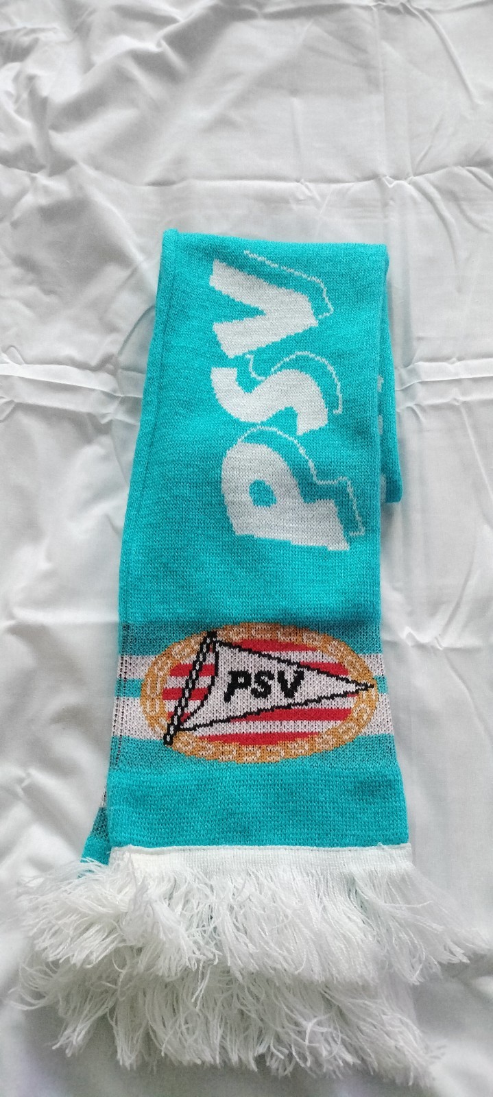 PSV Eindhoven Football Retro Light Double Sided Blue Scarf for sale on Ebay