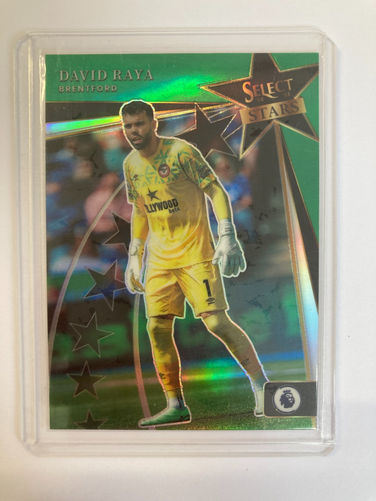 PANINI SELECT PL 2022-23 DAVID RAYA BRENTFORD GREEN STARS PARALLEL 1/5.. for sale on Ebay