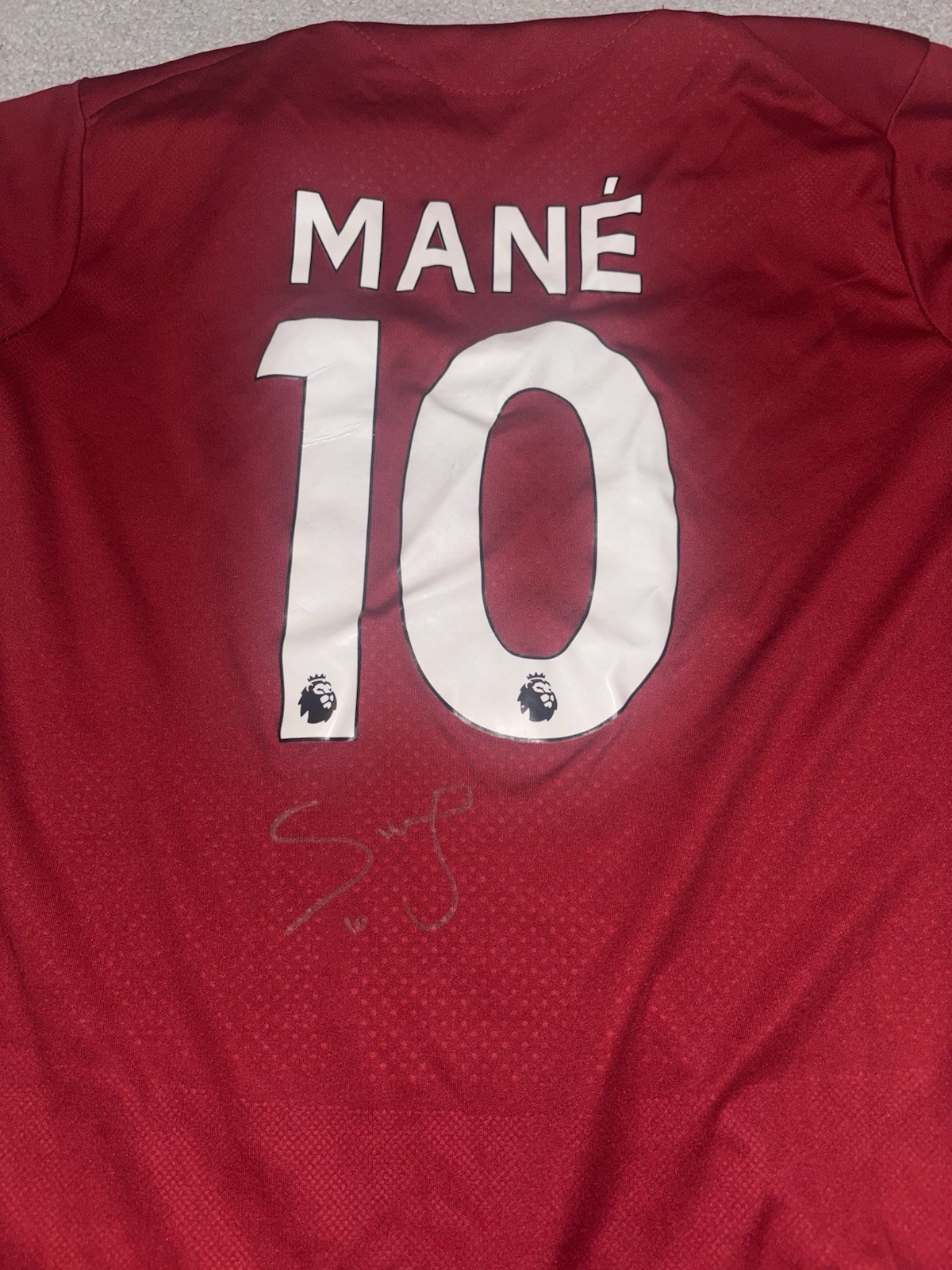 Sadio Mane Liverpool Signed Home Strip for sale on Ebay