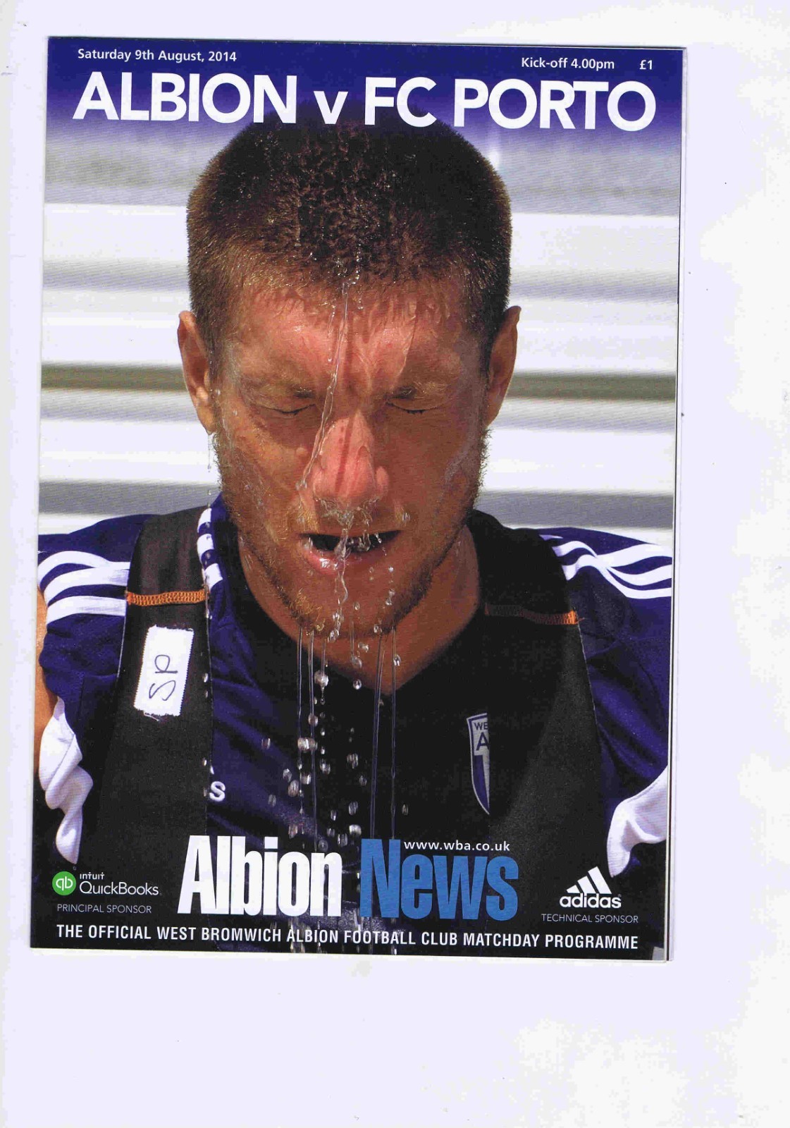 West Bromwich Albion v FC Porto (Friendly) - 09/08/2014 for sale on Ebay