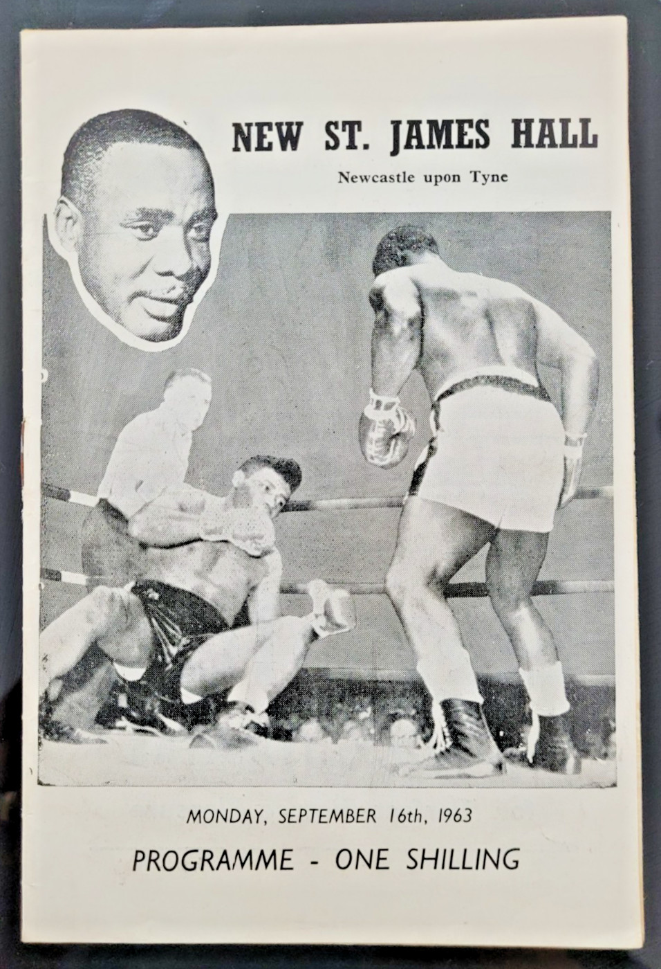 1963 SONNY LISTON Exhibition from Newcastle + GEORGE BOWES v JOHNNY BEAN! for sale on Ebay