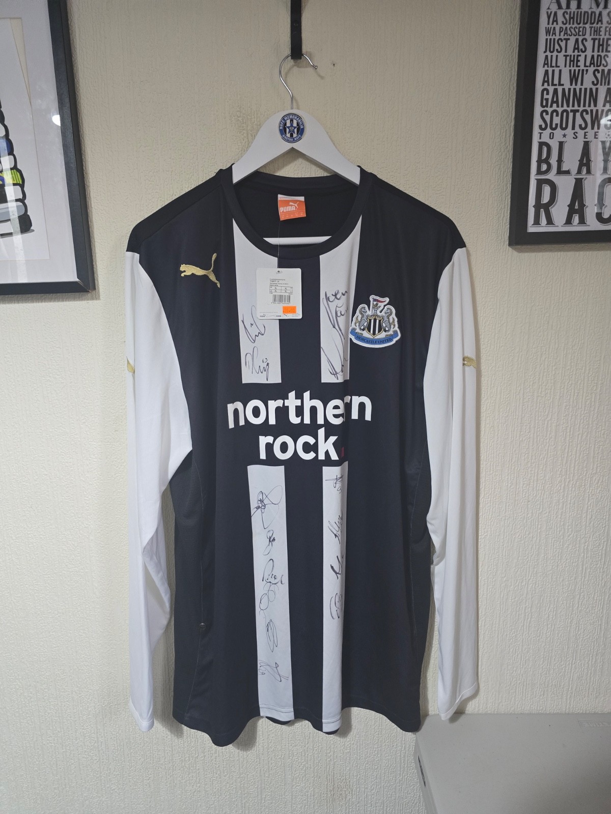 Newcastle United 2011/12 squad signed shirt, long sleeved, Puma  BNWT for sale on Ebay