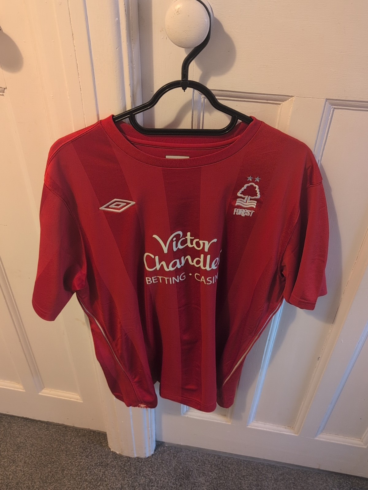 Nottingham Forest 2010/11 Home Shirt Large Morgan #5 for sale on Ebay