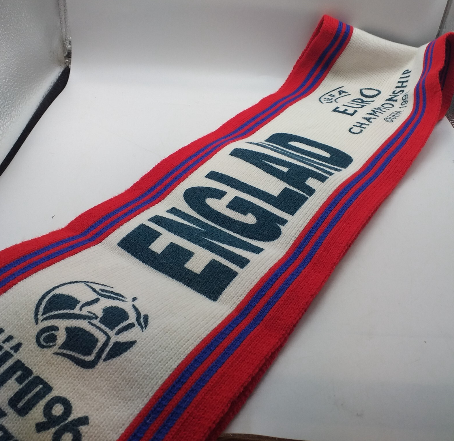 Vintage Uefa Euro 1996 England Championship Scarf Pollard Sports (H11) for sale on Ebay