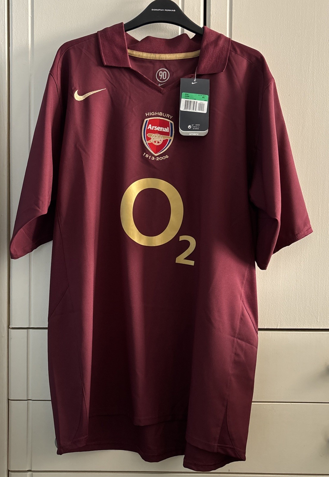 RARE Arsenal Nike 1913-2006 Highbury 3rd Football Shirt XL ~ Brand New with Tags for sale on Ebay