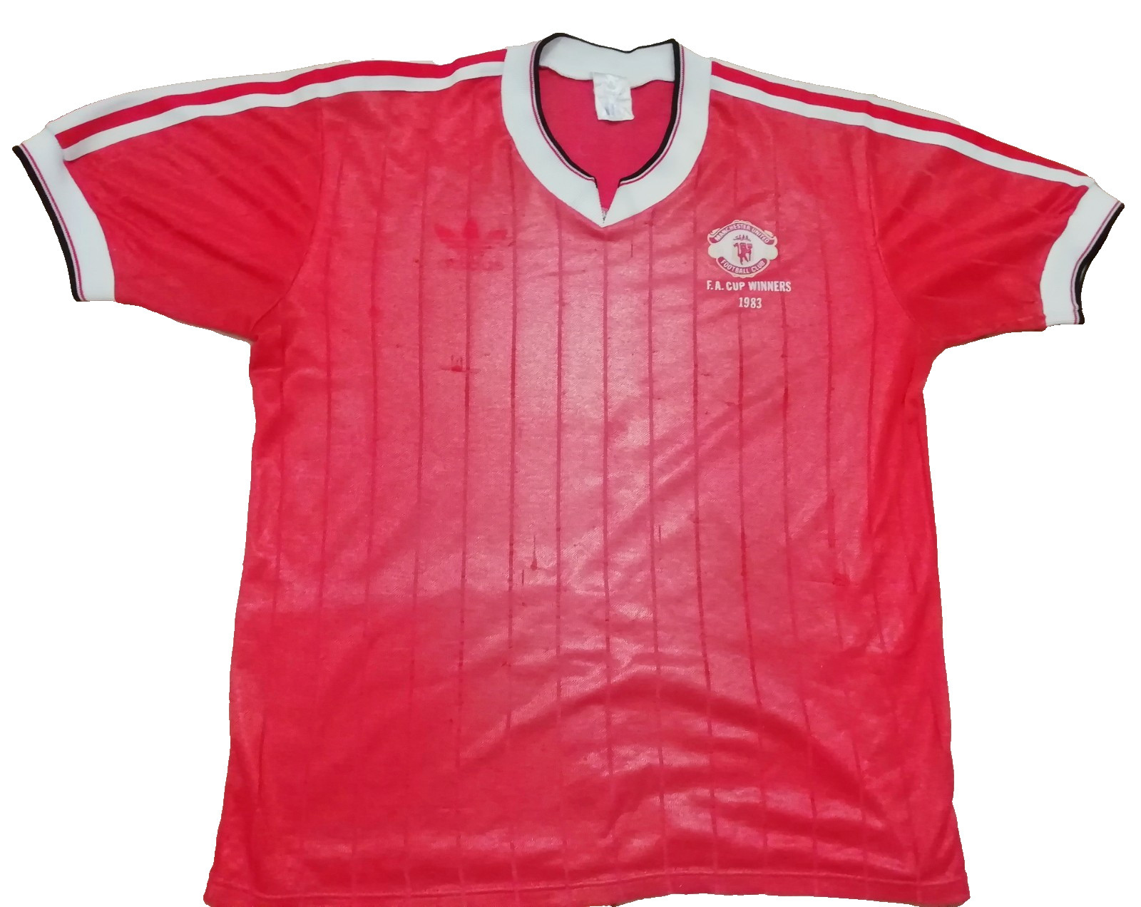 MANCHESTER UNITED 1983 FA CUP WINNERS TSHIRT for sale on Ebay