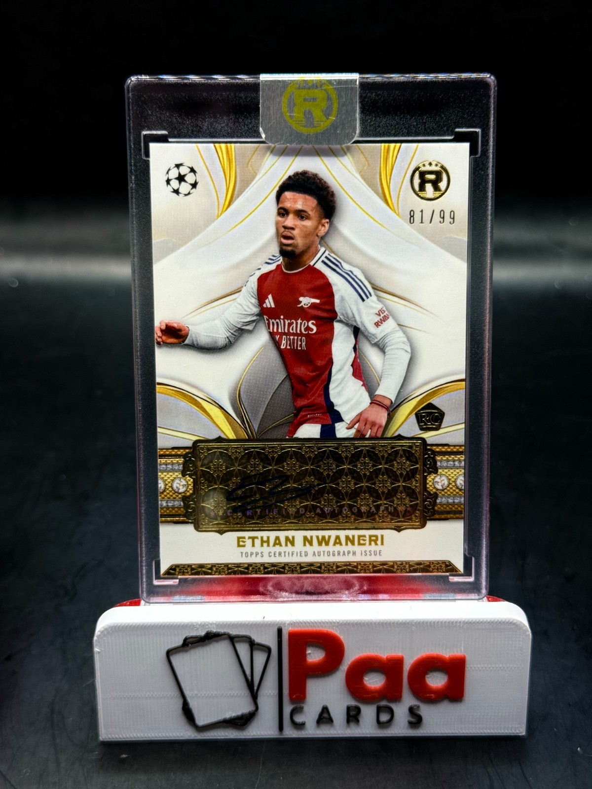 Topps - Reverence - Auto - Arsenal FC - Ethan Nwaneri /99 - Rookie for sale on Ebay
